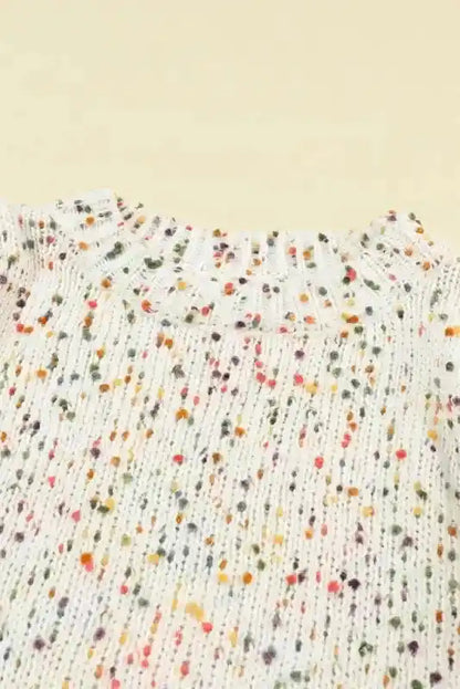 Spotted Cable Knit Jumper