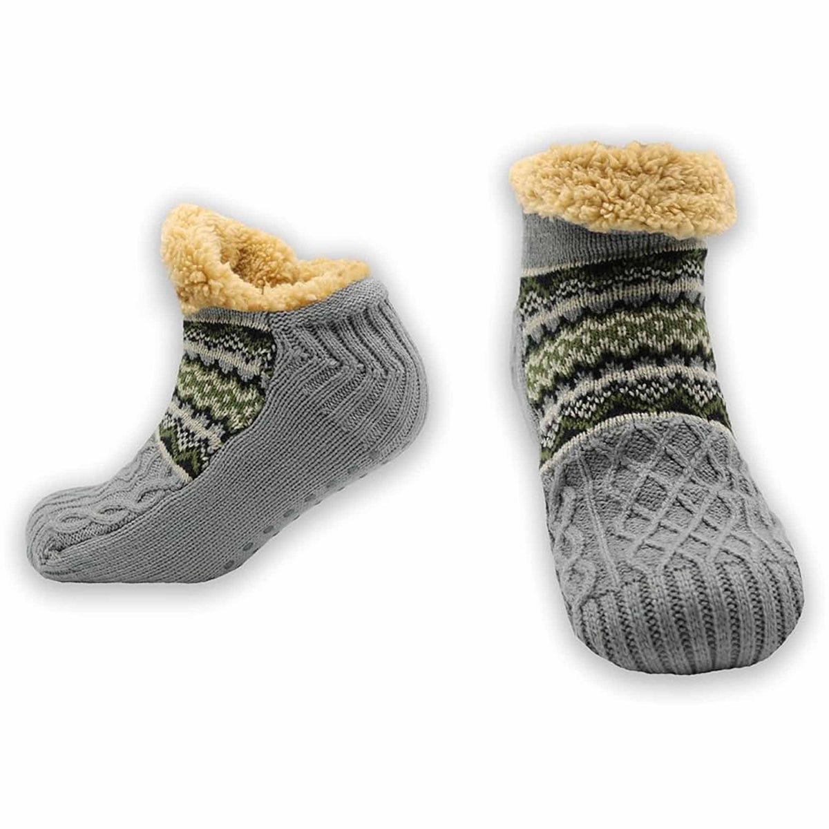 Sherpa-Lined Nordic Slipper Socks