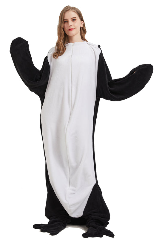 Penguin Wearable Blanket Hoodie