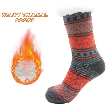 Women's Fur-Lined Chunky Slipper Socks (2 Pack)